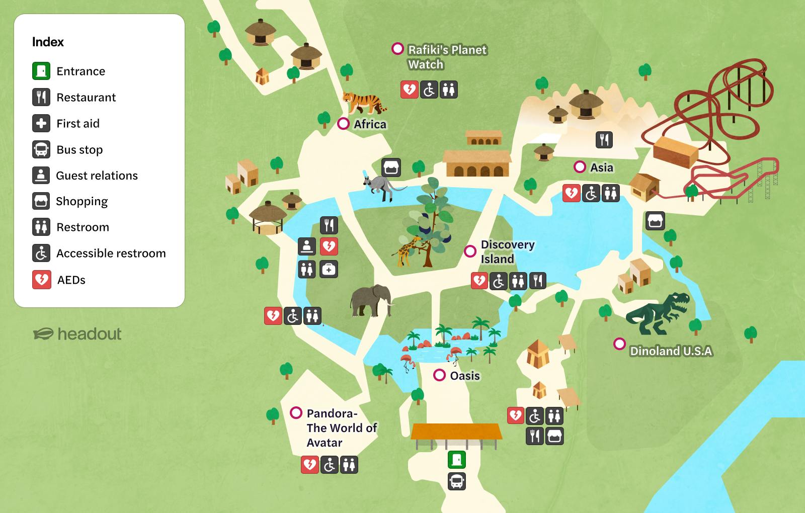 Walt Disney World Orlando | Maps of Theme Parks & Facilities